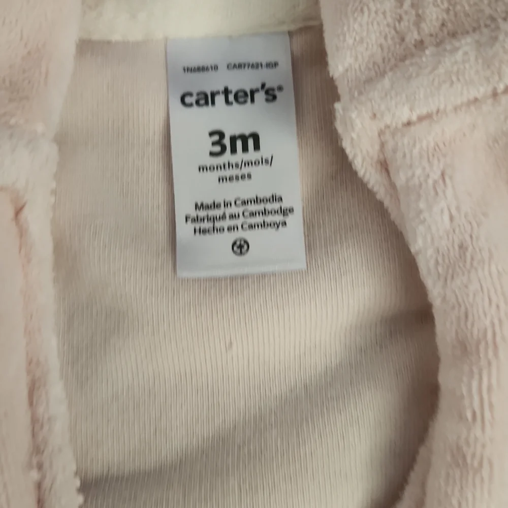 Carter's 3 piece cardigan set soft pink 3 months - Picture 6 of 8